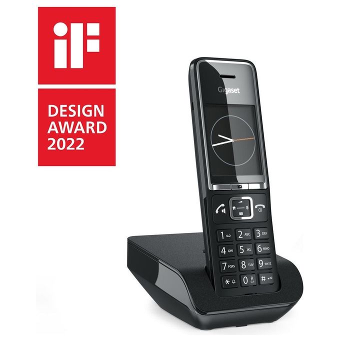 Gigaset SM550N Comfort C550 Telefono Cordless DECT GAP Display TFT 2.2'' Vivavoce Rubrica 200 Contatti colore Nero