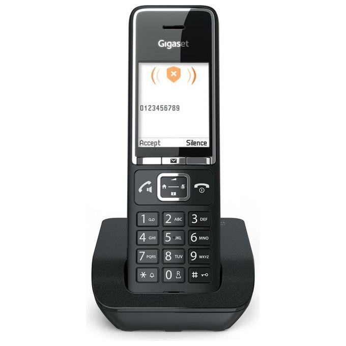 Gigaset SM550N Comfort C550 Telefono Cordless DECT GAP Display TFT 2.2'' Vivavoce Rubrica 200 Contatti colore Nero