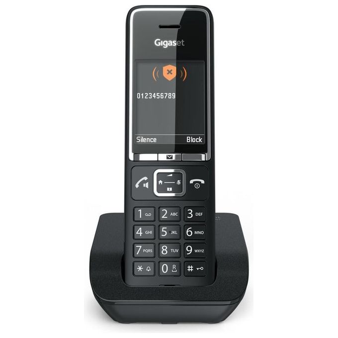 Gigaset SM550N Comfort C550 Telefono Cordless DECT GAP Display TFT 2.2'' Vivavoce Rubrica 200 Contatti colore Nero