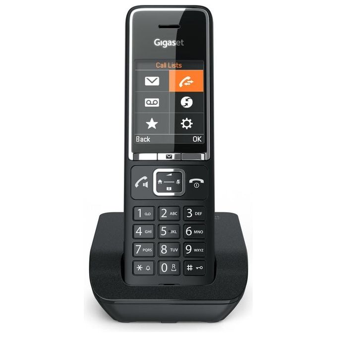 Gigaset SM550N Comfort C550 Telefono Cordless DECT GAP Display TFT 2.2'' Vivavoce Rubrica 200 Contatti colore Nero
