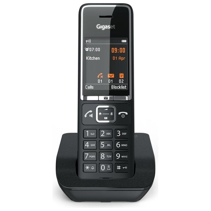 Gigaset SM550N Comfort C550 Telefono Cordless DECT GAP Display TFT 2.2'' Vivavoce Rubrica 200 Contatti colore Nero