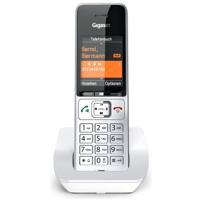 Gigaset SIE-C501 Comfort 501 Telefono Cordless DECT GAP Display TFT 2.2'' a colori Vivavoce Rubrica 200 numeri colore Bianco