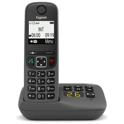 Gigaset AS490A Telefono Cordless DECT Vivavoce Segreteria Telefonica Display 2'' Rubrica 100 Voci colore Nero
