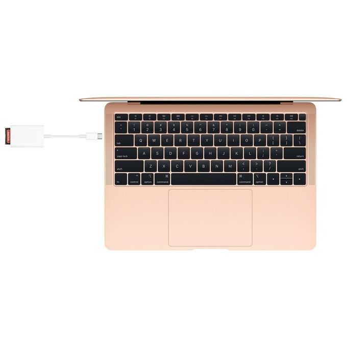 Apple MW653ZM-A Lettore di Schede USB 2.0 Type-C SD Bianco