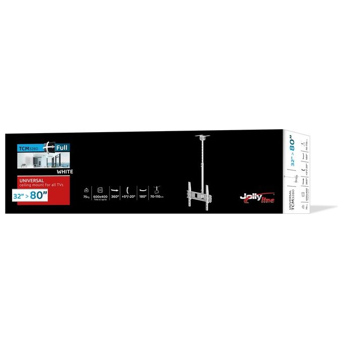 Jolly Line Supporto A Colonna C- 1 Piano Cristallo Temperato
