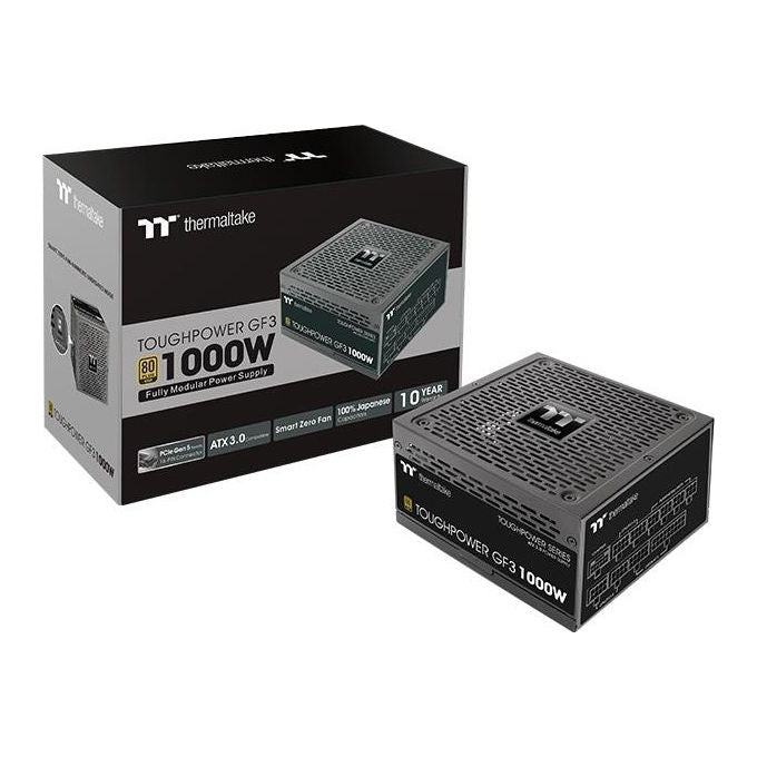 Thermaltake PS-TPD-1000FNFAGE-4 Toughpower GF3 Alimentatore PC 1000W ATX 3.0 80 PLUS Gold Modulare PCIe Gen5 colore Nero