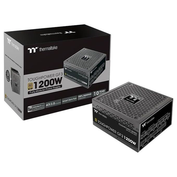 Thermaltake PS-TPD-1200FNFAGE-4 Toughpower GF3 Alimentatore ATX 3.0 1200 W 80 PLUS Gold Completamente Modulare PCIe Gen 5.0 colore Nero