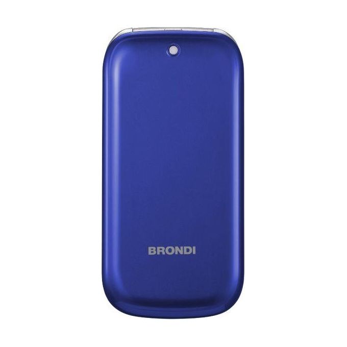 Brondi 10278083 Stone Telefono Cellulare a Conchiglia Flip Attivo Dual SIM Display 2.4'' Bluetooth MicroSD colore Blu