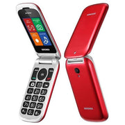 Brondi 10278082 Stone+ Cellulare Dual Sim Flip Attivo Display 2.4'' Fotocamera 1.3 MP Batteria 800 mAh colore Rosso