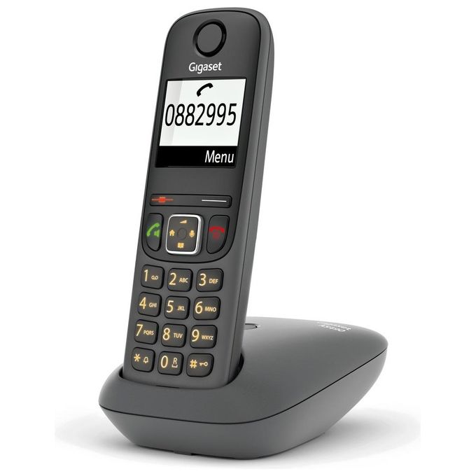 Gigaset AS490W Telefono Cordless DECT Vivavoce Display 2'' Rubrica 100 Voci Identificatore di Chiamata colore Bianco