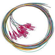 Link Set 12 Cavi Pigtail Fibra Ottica Colorati Connettori LC Om4 Simplex 2mt