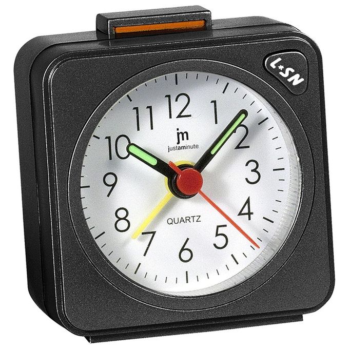 Lowell Sveglia JA7051S Justaminute Funzione Snooze Color Argento Design Moderno e Compatto