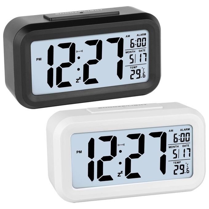JM JD 9519 Sveglia al Quarzo Digitale Luce Elettroluminescente a Spegnimento Ritardato e Snooze