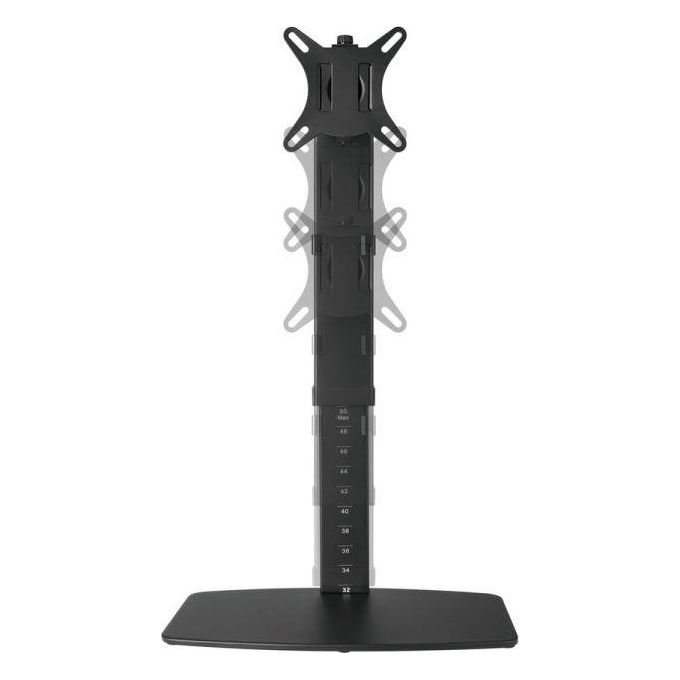 Equip 650126 Supporto Monitor da Scrivania 17'' 32'' portata 8 Kg VESA 100x100 rotazione 360° regolazione altezza colore Nero
