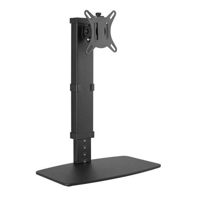 Equip 650126 Supporto Monitor da Scrivania 17'' 32'' portata 8 Kg VESA 100x100 rotazione 360° regolazione altezza colore Nero