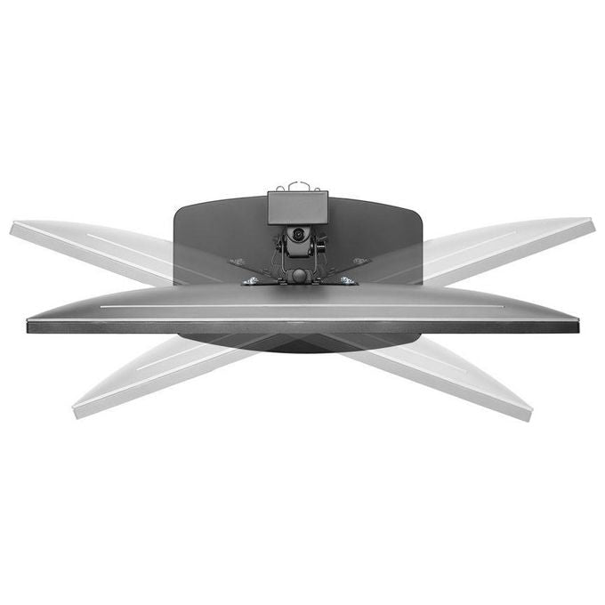 Equip 650126 Supporto Monitor da Scrivania 17'' 32'' portata 8 Kg VESA 100x100 rotazione 360° regolazione altezza colore Nero