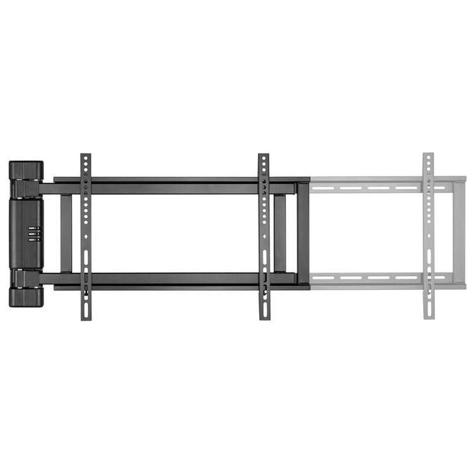 Equip 650336 Supporto Motorizzato da Parete per TV 32'' - 75'' VESA 600x400 Carico 50 Kg Panoramica 170° colore Nero