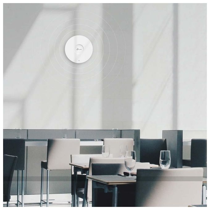 TP-Link EAP613 Omada Access Point WiFi 6 AX1800 Dual Band 1800 Mbit-s PoE MU-MIMO OFDMA colore Bianco