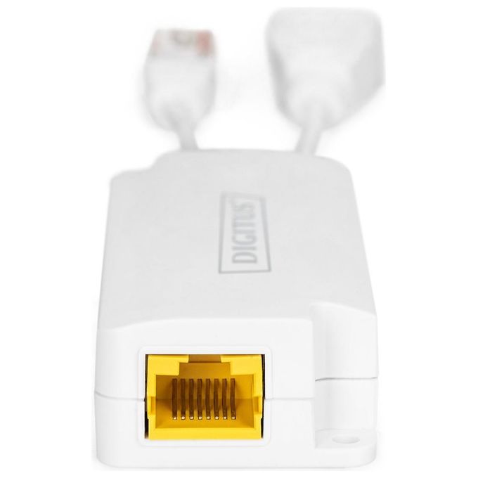 Digitus DN-95208 Splitter PoE USB-A 5V 2.5A 10-100 Mbps IEEE 802.3af-at IP40 colore Bianco