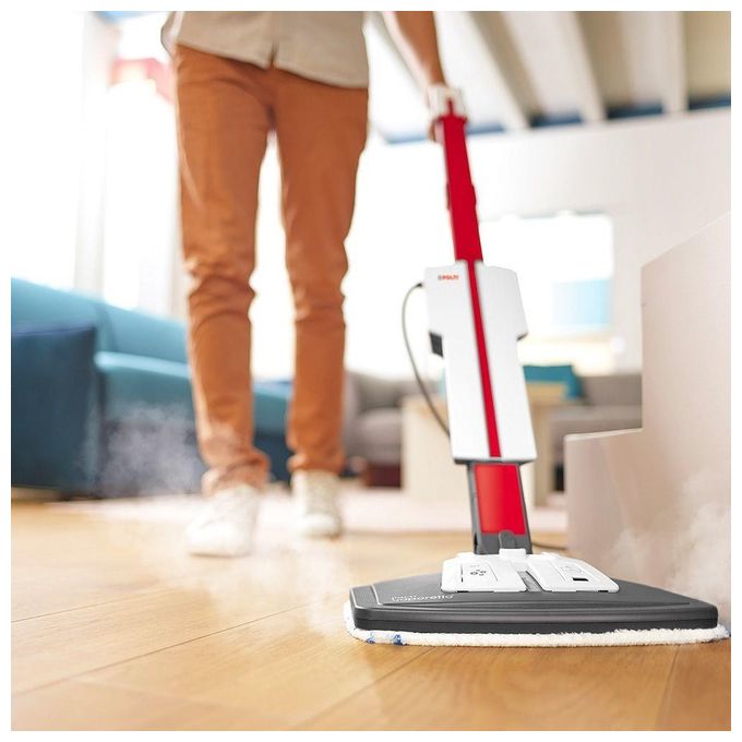 Polti PTEU0306 Vaporetto SV650 Style Scopa a Vapore 2in1 con Pulitore Portatile 1500 W 0,5 L 19 Accessori colore Rosso