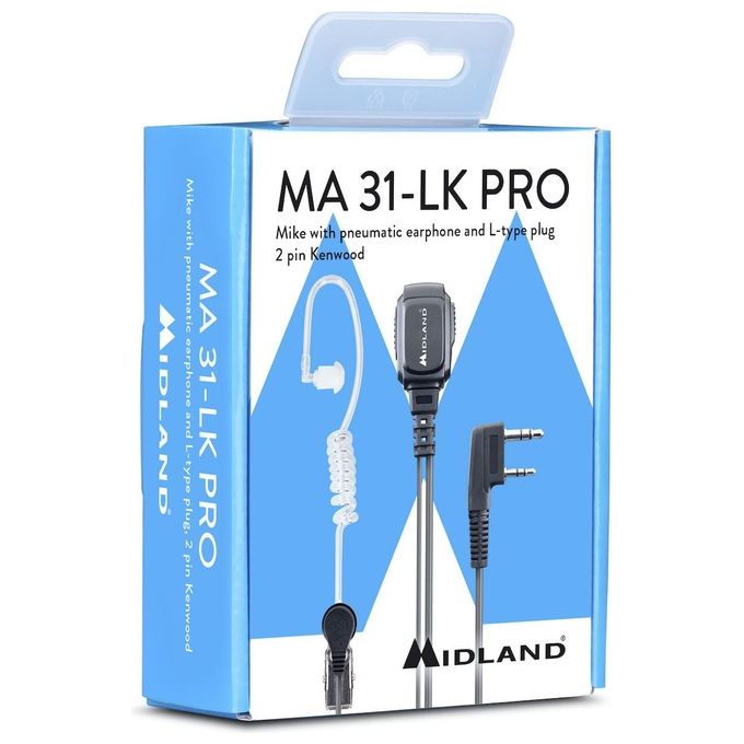 Midland Ricetrasmittente Auricolare MA31 LK Pro Radios Mike