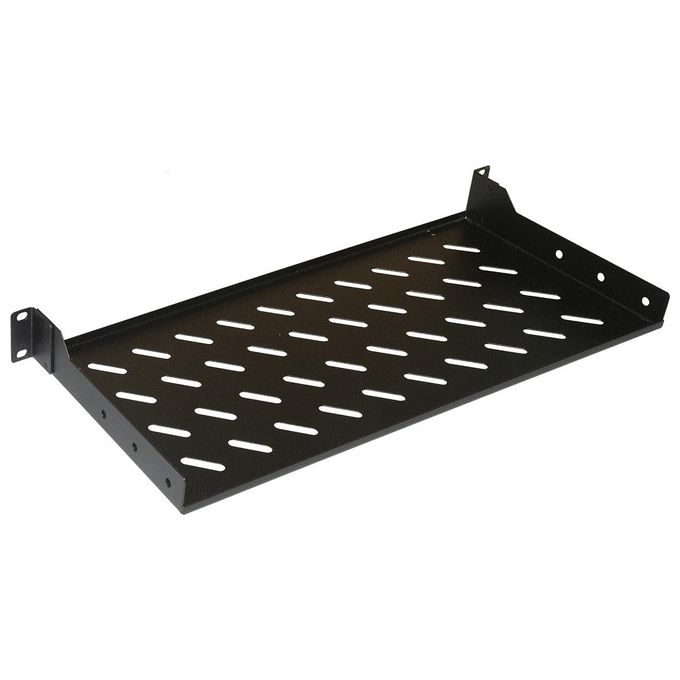 Link LKRIP200N Ripiano per Armadio Rack 19'' Universale Acciaio Traforato Profondita' 200mm Portata 30 Kg colore Nero