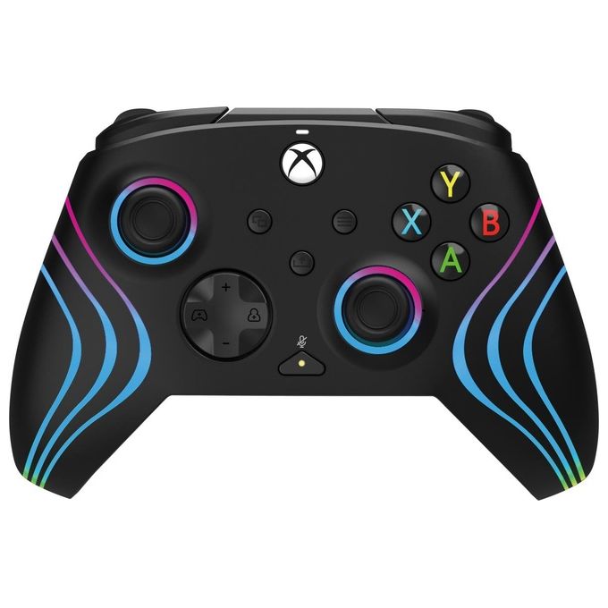 PDP 049-024 Afterglow Wave Gamepad Xbox Series X S Xbox One PC RGB USB tipo-C cablato colore Nero