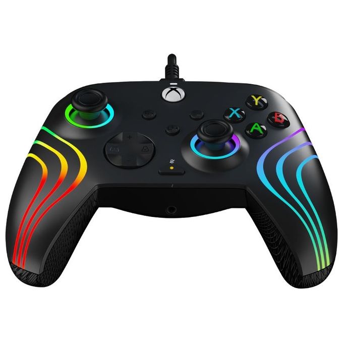 PDP 049-024 Afterglow Wave Gamepad Xbox Series X S Xbox One PC RGB USB tipo-C cablato colore Nero