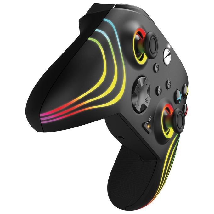 PDP 049-024 Afterglow Wave Gamepad Xbox Series X S Xbox One PC RGB USB tipo-C cablato colore Nero
