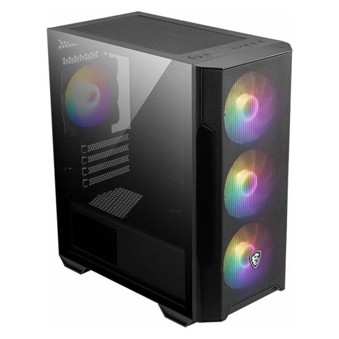 MSI 306-7G20R21-809 MAG FORGE M100R Case Mini Tower Micro-ATX Mini-ITX Mesh 4 Ventole ARGB 120mm Vetro Temperato USB 3.2 colore Nero
