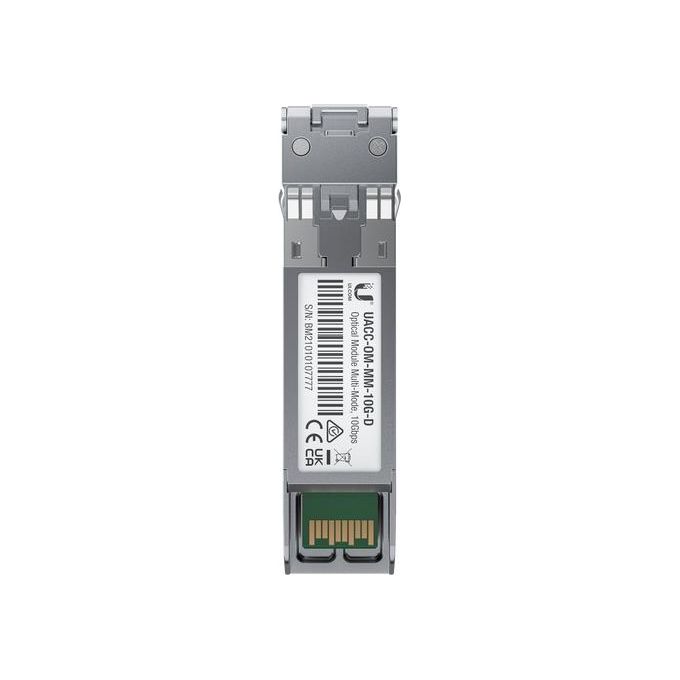 Ubiquiti UACC-OM-MM-10G-D-2 Modulo del Ricetrasmettitore di Rete in Fibra Ottica 10000 Mbit-s 850 nm LC Duplex fino a 300 m 2 Pezzi colore Argento