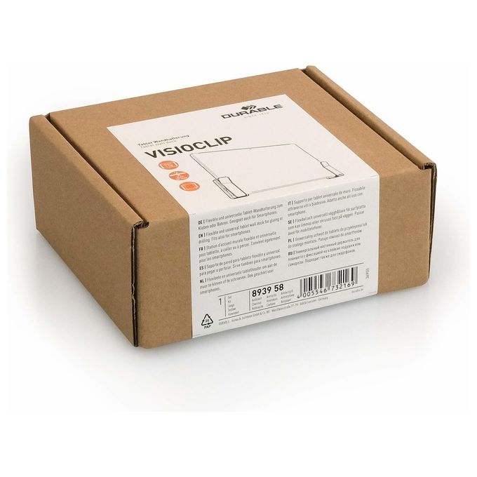 Durable Tablet Supporto Murale Visioclip Antracite