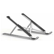 Durable 505123 Fold Supporto per Laptop Regolabile in Altezza 6 Posizioni Pieghevole con Borsa da Trasporto colore Argento