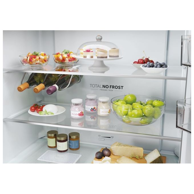 Haier HCR5919ENMP Cube 90 Serie 5 Frigorifero Americano 4 Porte 528 L 190 cm Classe E 38 dB Total No Frost colore Platino Inox