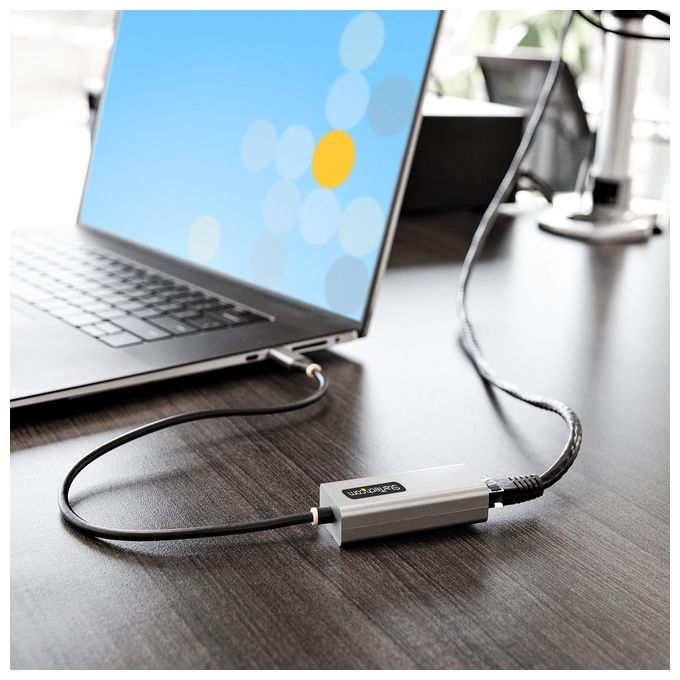Startech.com Adattatore Ethernet Usb-C Convertitore da Ethernet a Usb Type-C con Chip Asix Ax88179a Cavo da 30cm