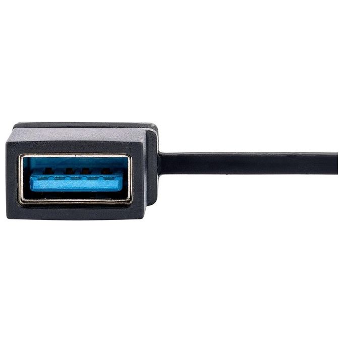 StarTech.com 107B-USB-HDMI Adattatore USB 3.0 a Doppio HDMI Risoluzione 4K30Hz e 1080p Cavo Integrato 11cm USB-A e USB-C colore Grigio
