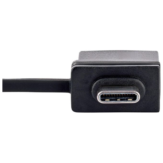 StarTech.com 107B-USB-HDMI Adattatore USB 3.0 a Doppio HDMI Risoluzione 4K30Hz e 1080p Cavo Integrato 11cm USB-A e USB-C colore Grigio