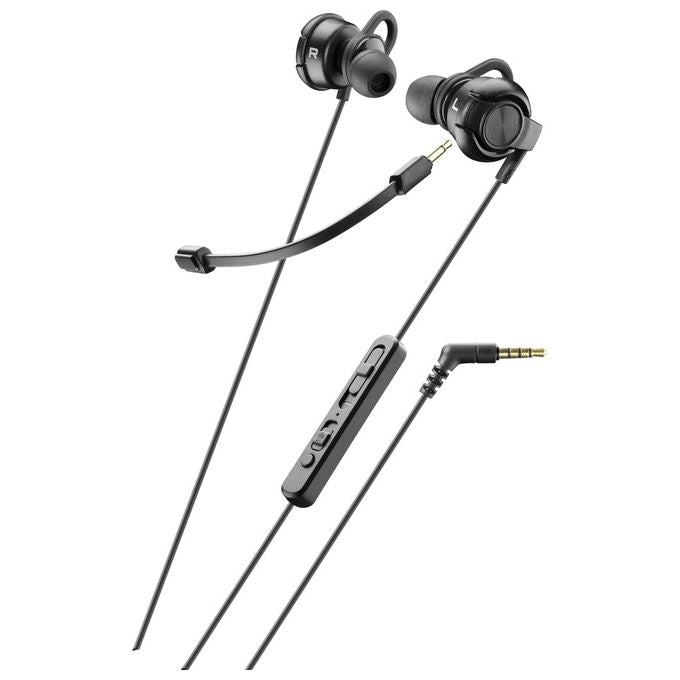Cellularline AUDISTINCTK Distinct Auricolare In-ear con Microfono Cablato Jack 3.5mm Stereofonico colore Nero