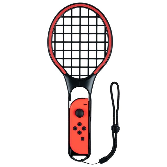 Big Ben SWITCHRACKETS Kit Racchette da Tennis per Nintendo Switch Wireless 2 pezzi colore Nero Blu Rosso