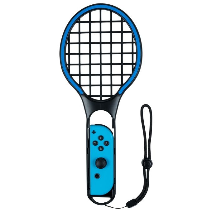 Big Ben SWITCHRACKETS Kit Racchette da Tennis per Nintendo Switch Wireless 2 pezzi colore Nero Blu Rosso