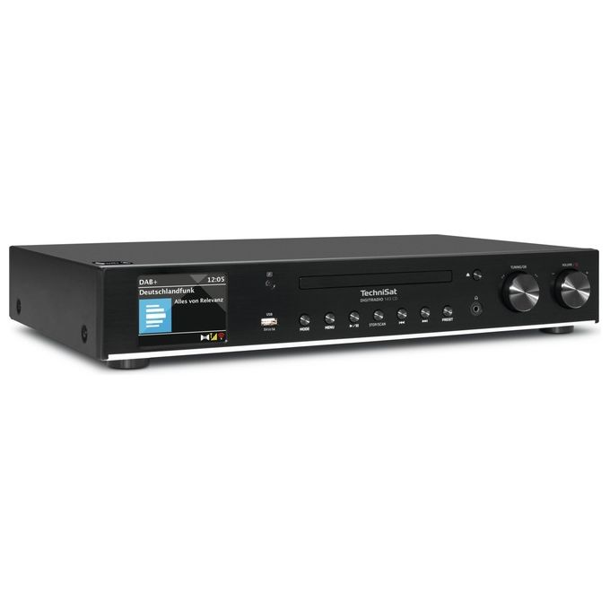 TechniSat 0000-3989 DIGITRADIO 143 CD V3 Sintonizzatore HiFi Radio Internet DAB+ FM Bluetooth Spotify Wi-Fi Lettore CD colore Nero