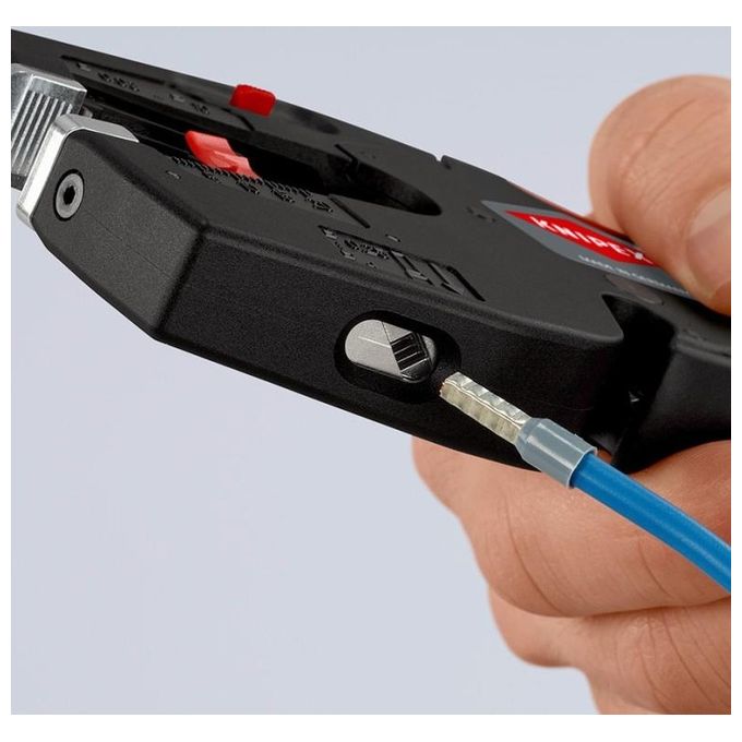Knipex 12 72 190 NexStrip Utensile Multifunzione per Elettricisti Spelatura 0,03-10 mm² Crimpatura 4 mm² Taglio 10 mm² 190 mm colore Nero