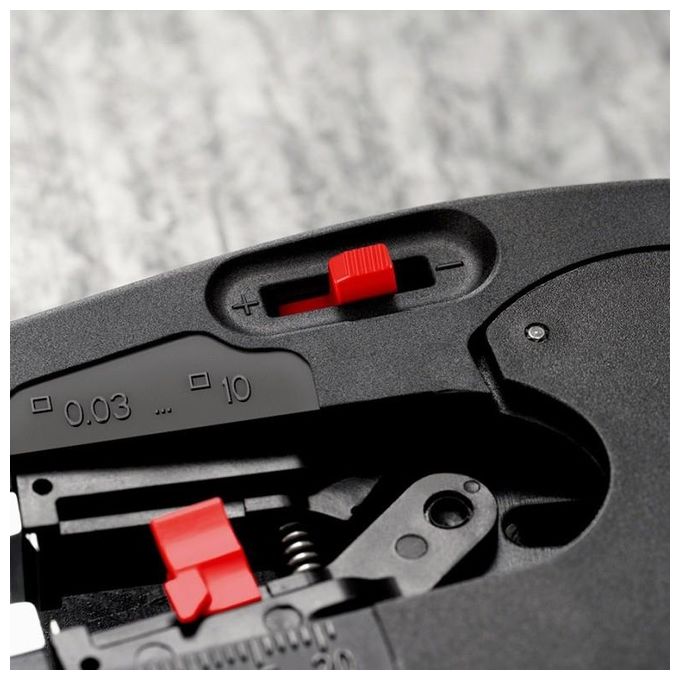 KNIPEX 12 72 190 SB NexStrip Utensile Multifunzione per Elettricista Taglio Spelatura Crimpatura 0,25-4 mm² 190 mm colore Nero-Rosso
