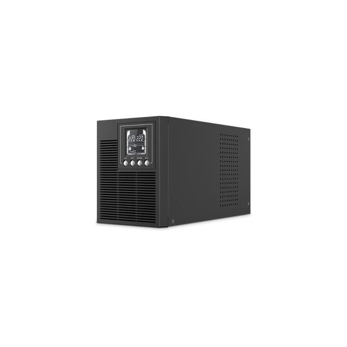 Atlantis A03-OP1002 UPS Online Gruppo di Continuita' Server Doppia Conversione 1000VA 900W Tower Onda Sinusoidale 4 IEC LCD USB EPO Slot SNMP 2x12V 9Ah colore Nero