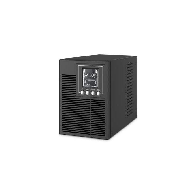 Atlantis A03-OP1002 UPS Online Gruppo di Continuita' Server Doppia Conversione 1000VA 900W Tower Onda Sinusoidale 4 IEC LCD USB EPO Slot SNMP 2x12V 9Ah colore Nero