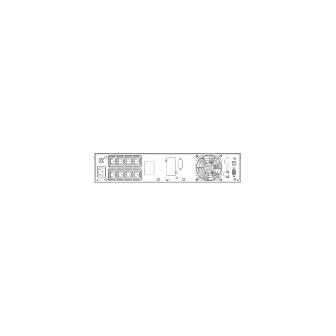 Atlantis A03-OP1302-RC UPS Online Gruppo di Continuita' Doppia Conversione 1300VA 900W Tower Rack 2U Onda Sinusoidale Pura 8 IEC LCD USB RS232 Slot SNMP