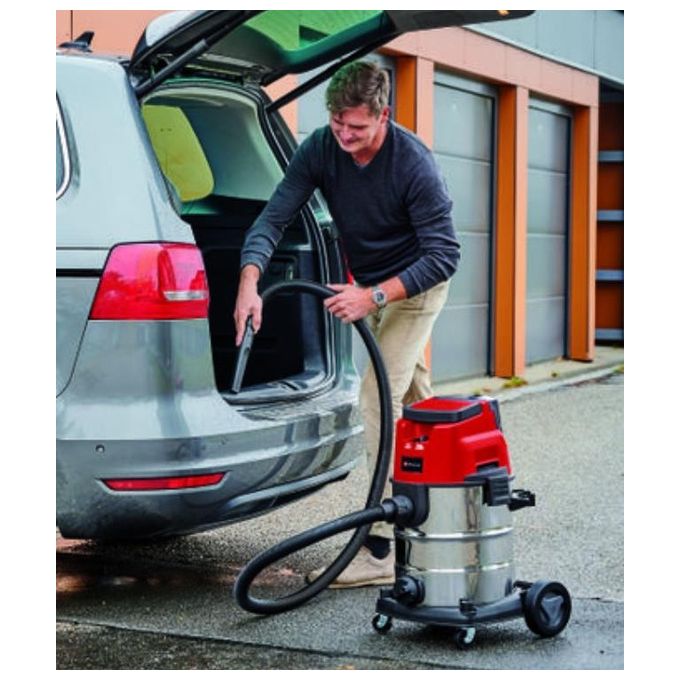 Einhell 2347170 TE-VC 36-25 Li S-Solo Aspirapolvere a Batteria per Liquidi e Solidi 25 L 36 V 150 mbar 76 dB colore Nero Rosso