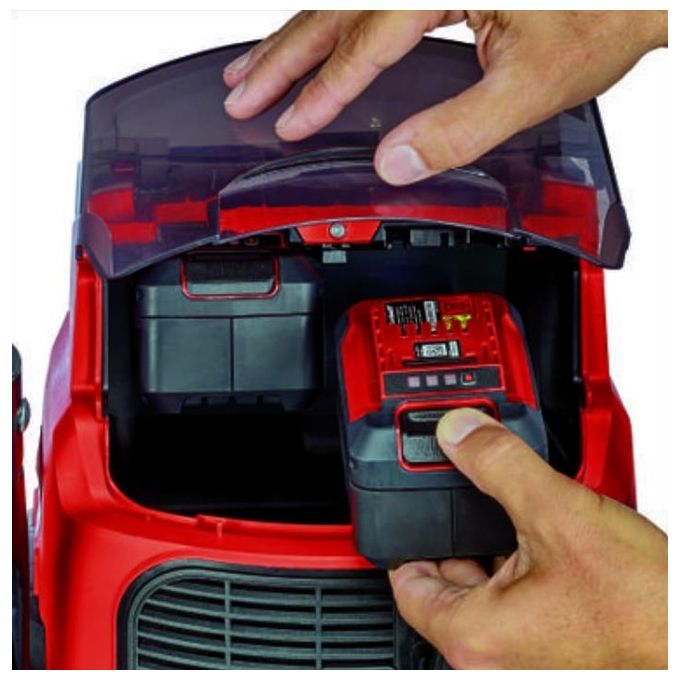 Einhell 2347170 TE-VC 36-25 Li S-Solo Aspirapolvere a Batteria per Liquidi e Solidi 25 L 36 V 150 mbar 76 dB colore Nero Rosso