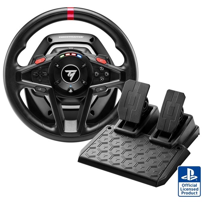 Thrustmaster T128 Volante con Pedaliera T2PM PC PlayStation 4 PlayStation 5 Force Feedback 900° 13 Pulsanti colore Nero
