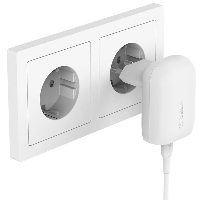 Belkin Caricabatterie da Parete con Pps Porta Usb-C Pd 30W Bianco